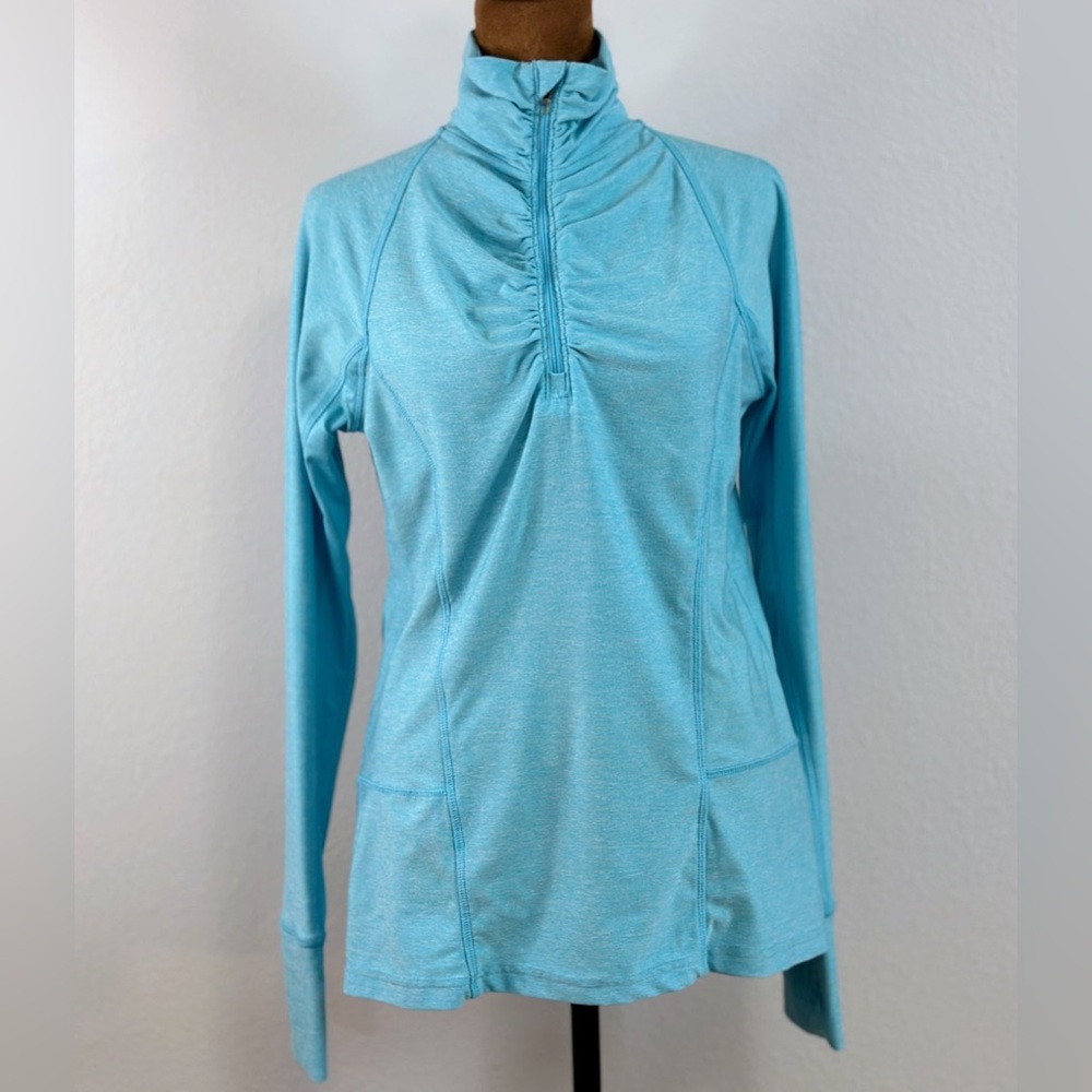 Champion C9 Aqua‎ 1/4 Zip Pullover Medium Semi Fitted Athletic Top Women